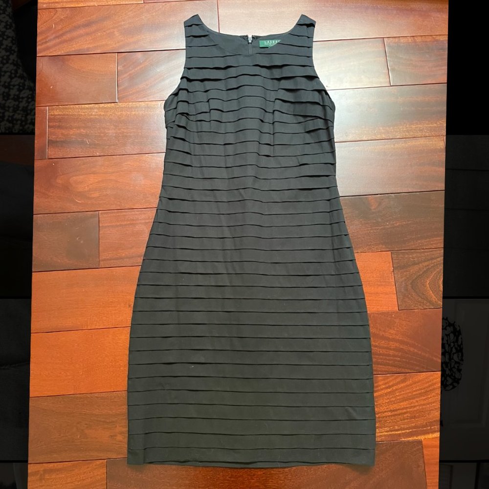 Ralph Lauren Black Layered Dress